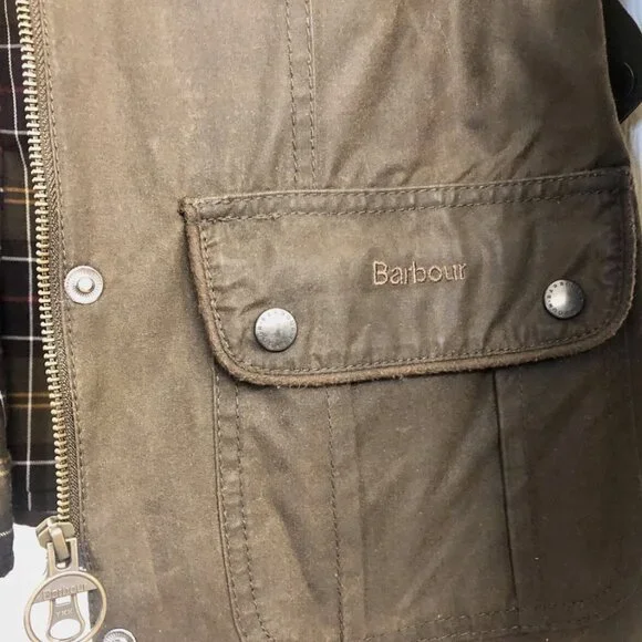 Barbour Defence Cotton Wax Jacket - Picture 4 of 7